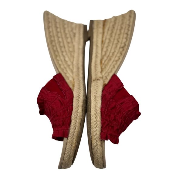 NEW American Womens 8.5 Eagle Red Sandals Platform Slide Sandals Resort Wear - Picture 6 of 9